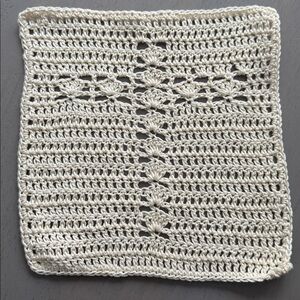 Crochet Prayer Cloth - Beautiful Cross - Handmade